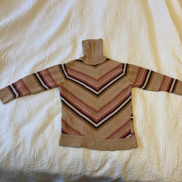 Much Loved Chevron Turtleneck Sweater - Picture 1 of 3